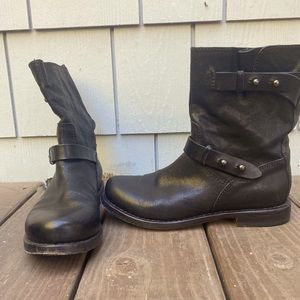 Rag and Bone Leather Moto Boots